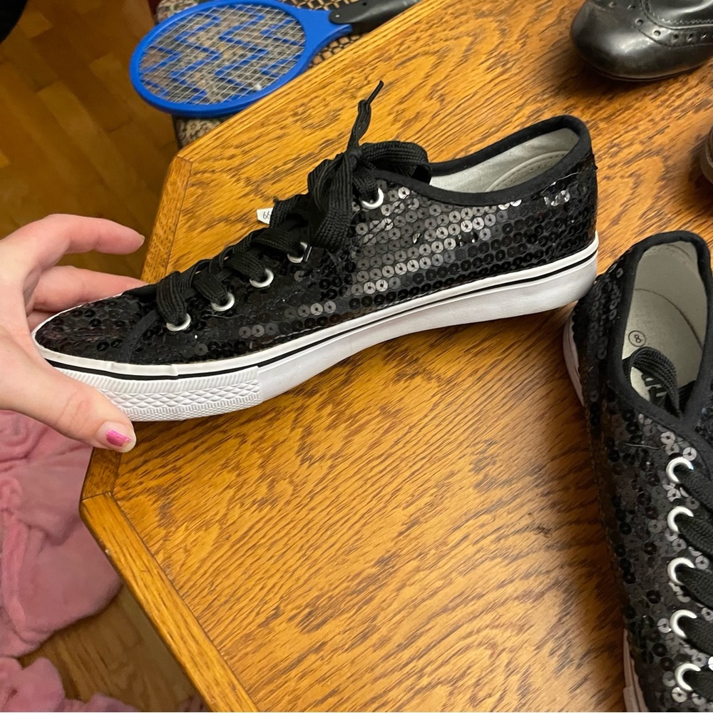 Sequin low tops